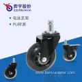 Transparent Office Chair Caster Wheel with Brake